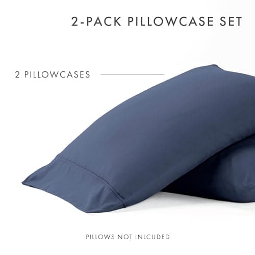 Ultra Soft Pillow Case Set, Navy