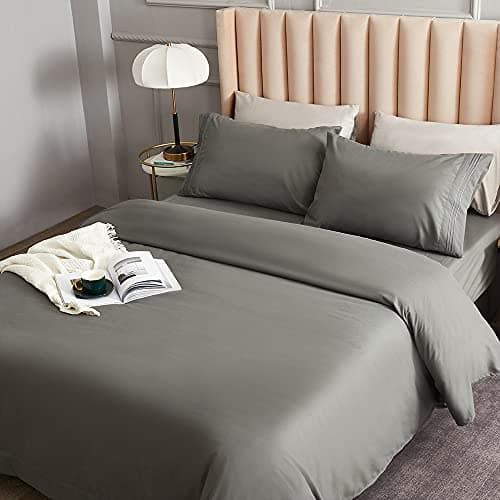 Brushed Microfiber Bedding Sheet Set - 4 Piece Queen Blue