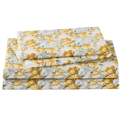Purple Paisley Butterfly Floral Bed Sheets Set