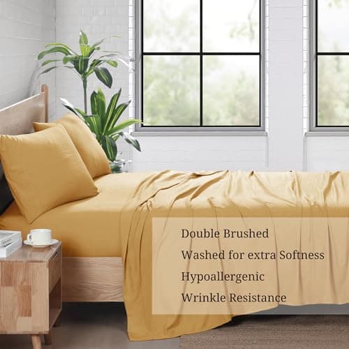 Bed Linen Set, Full Size, Ultra Soft Microfiber, 4-Piece - Casa Platino