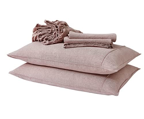 Full Size Linen Bedding Set - 100% French Natural Linen with Stone Washed Finish