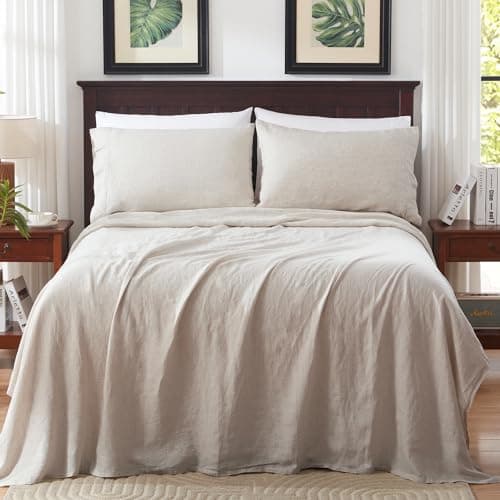 100% French Natural Linen Flax Bedding 4pc Set (full size)