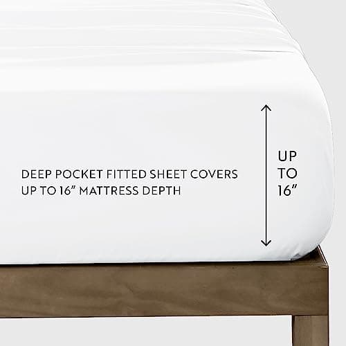 Soft and Cooling Navy Twin Size Bed Sheets - Fits 16 Thick Beds