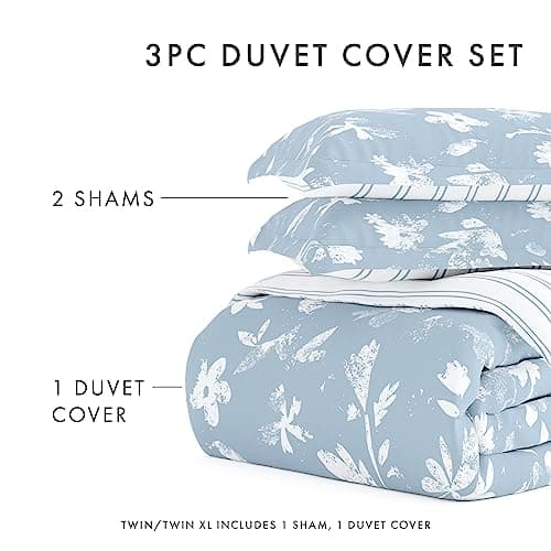 Hotel-like comfort Twin Duvet Cover Set with Pillow Sham