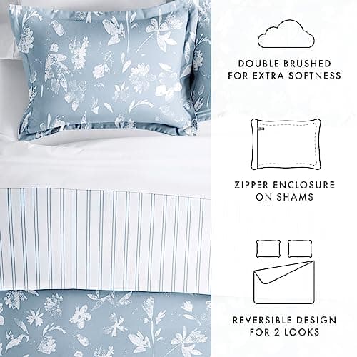 Hotel-like comfort Twin Duvet Cover Set with Pillow Sham