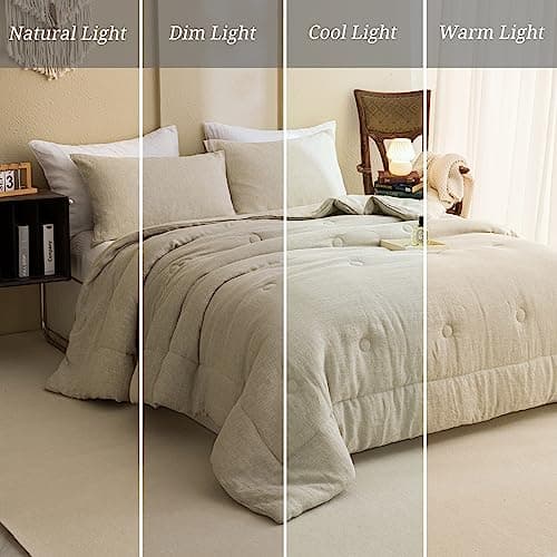 100% Linen Comforter Set Queen