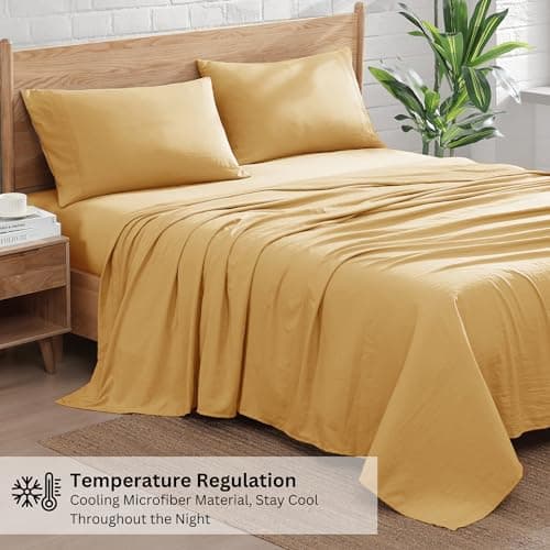 Bed Linen Set, Full Size, Ultra Soft Microfiber, 4-Piece - Casa Platino