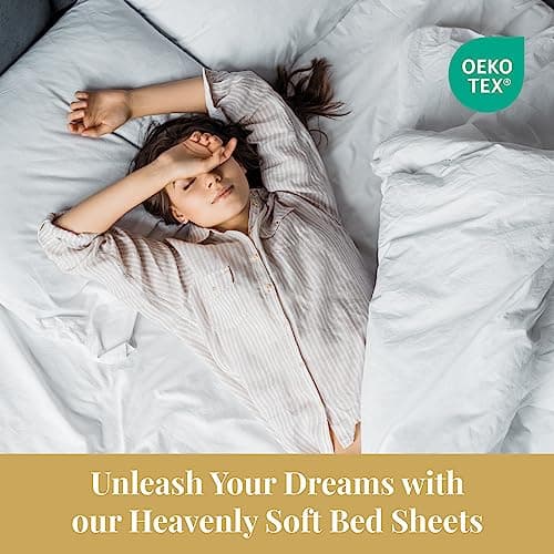 Luxury 400 Thread Count Queen Size Sateen Cotton Sheet Set - Sky Blue