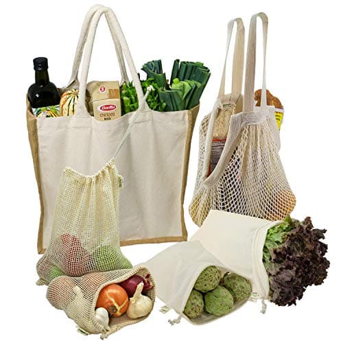 Reusable Farmers Market Shopping Bag Set