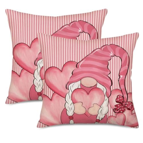 Set of 2 Eucalyptus Pillow Covers 22x22 Inch - Farmhouse Decorations