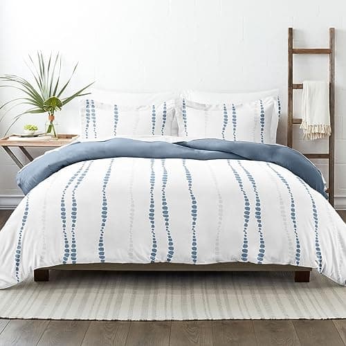 Twin Navy Duvet Cover Set with 2 Pillow Shams - Hotel-Like Comfort, Softness, and Dreamy Prints