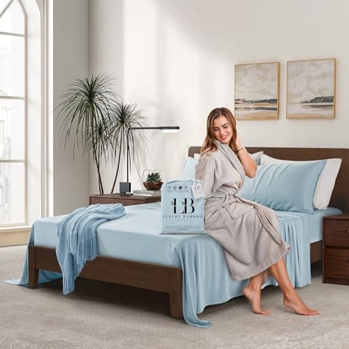 Coastal Green 17" Deep Pocket 100% Bamboo Bed Sheets | Ultra Soft & Cooling
