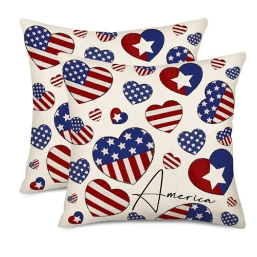 Set of 2 Eucalyptus Pillow Covers 22x22 Inch - Farmhouse Decorations
