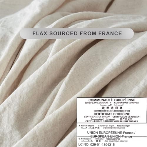 100% French Natural Linen Flax Bedding 4pc Set (full size)